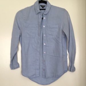 TOPSHOP light blue long sleeve button down shirt